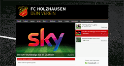 Desktop Screenshot of fc-holzhausen.de